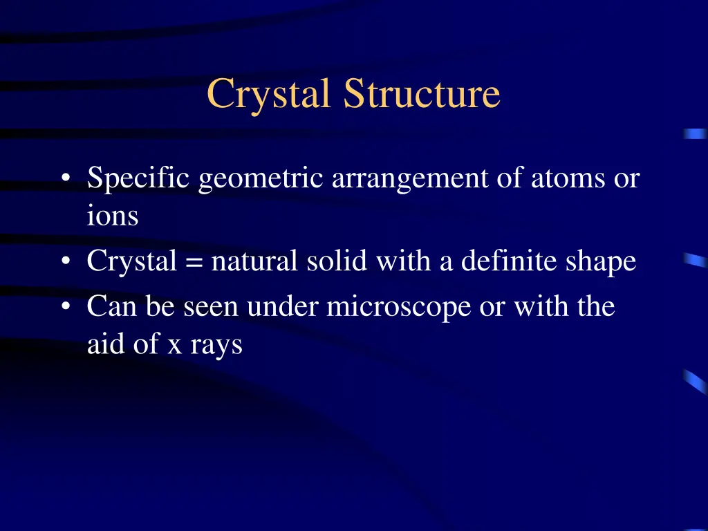 crystal structure