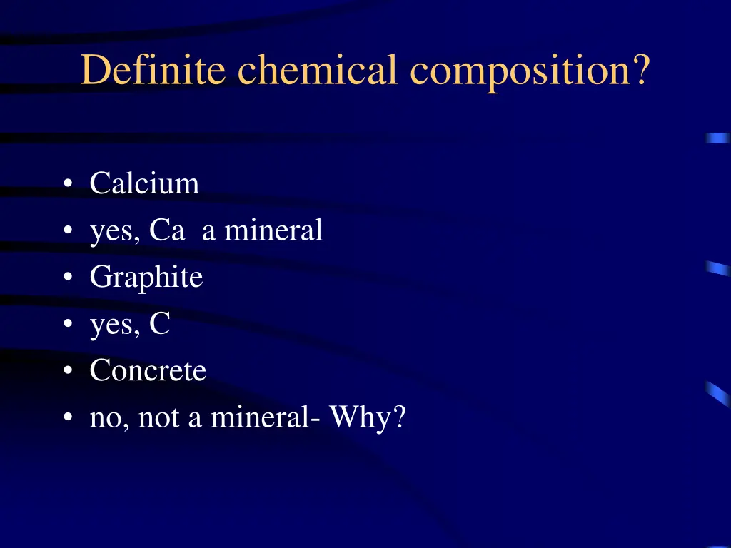 definite chemical composition