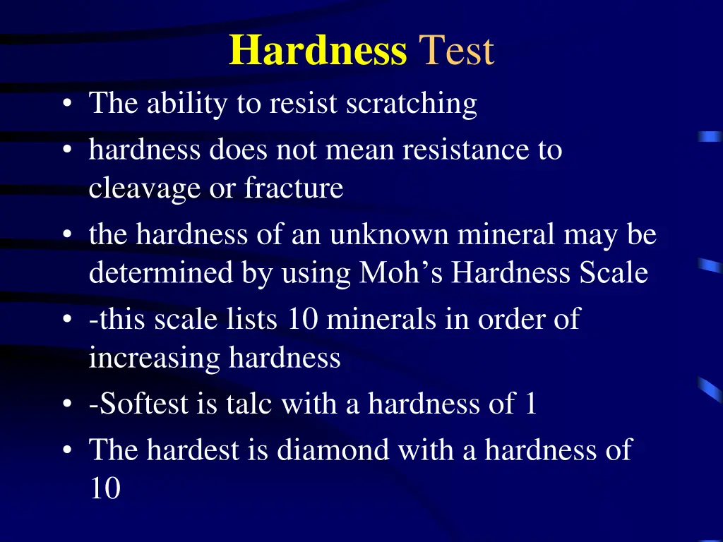 hardness test