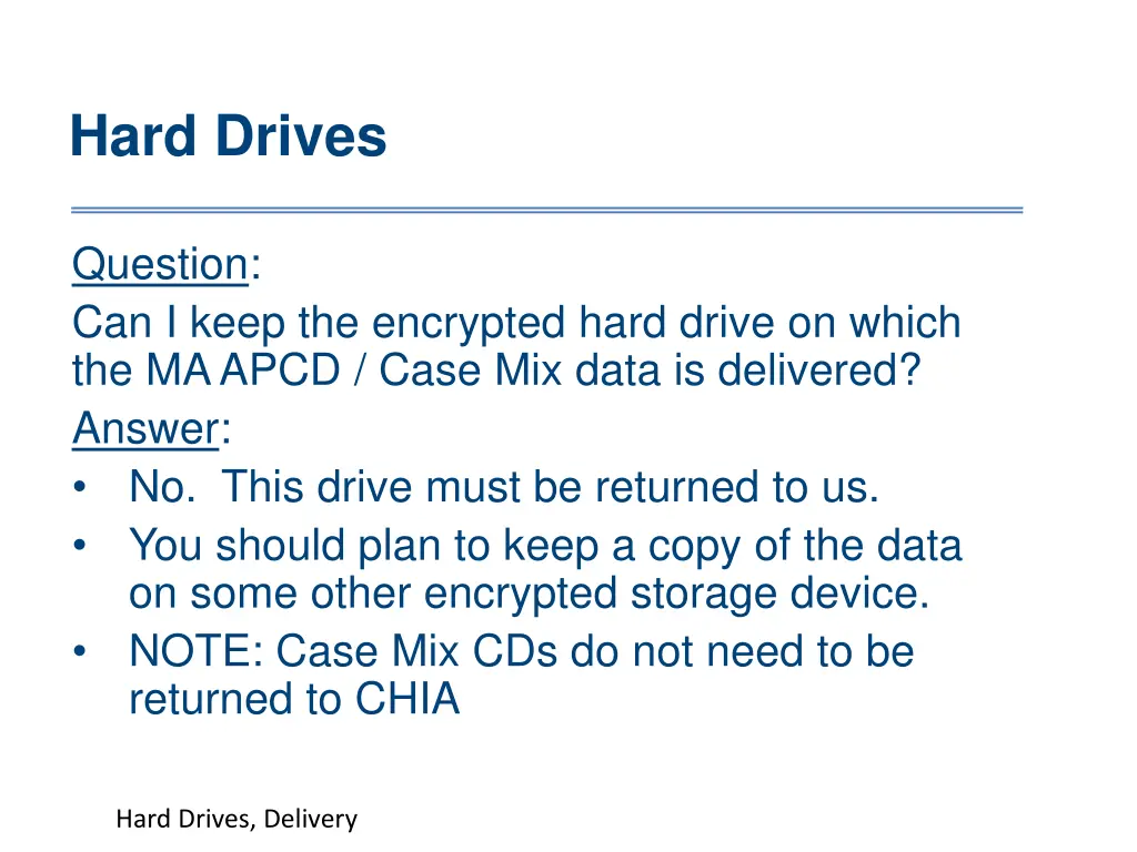 hard drives