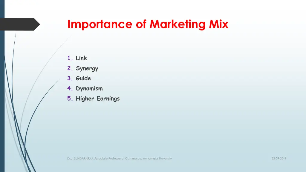 importance of marketing mix