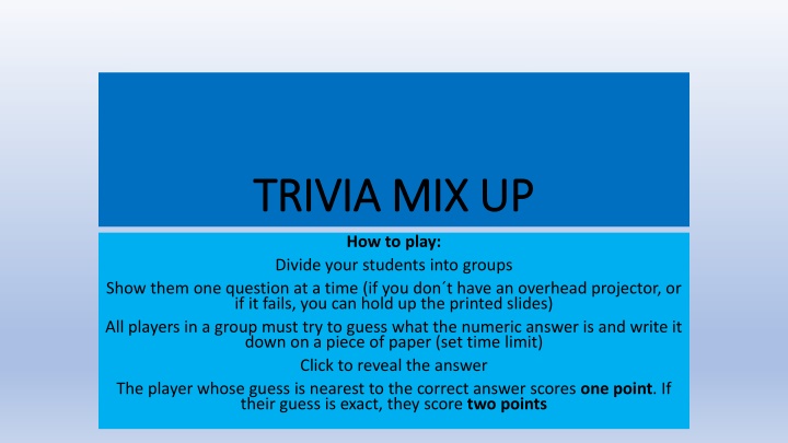 trivia mix up trivia mix up