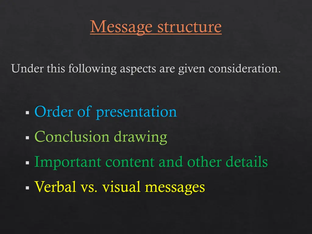 message structure