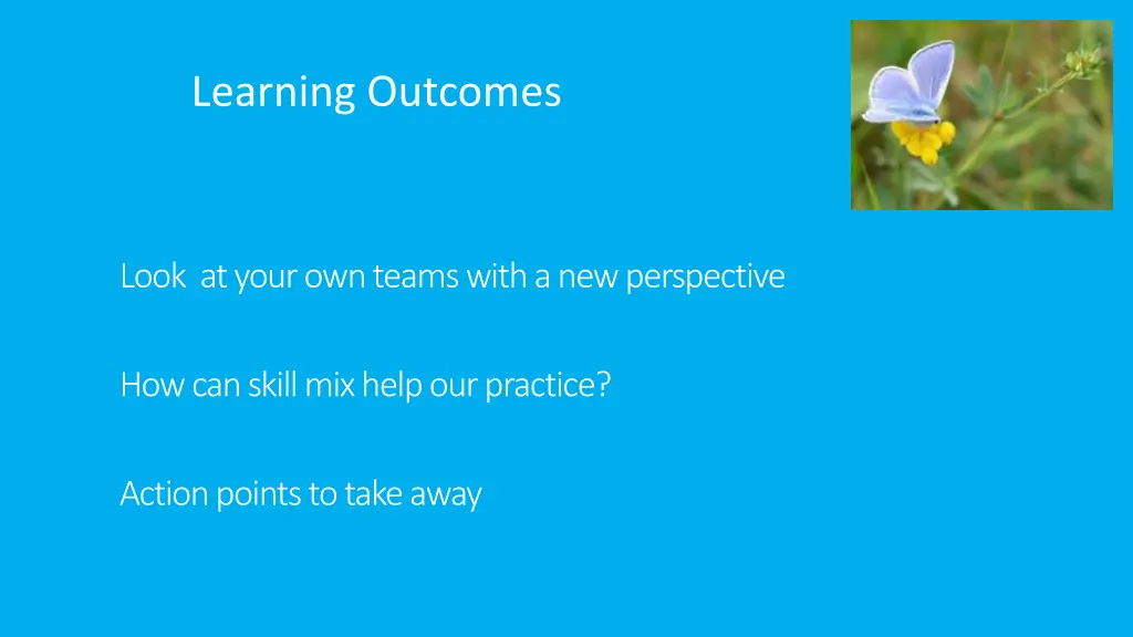 learning outcomes