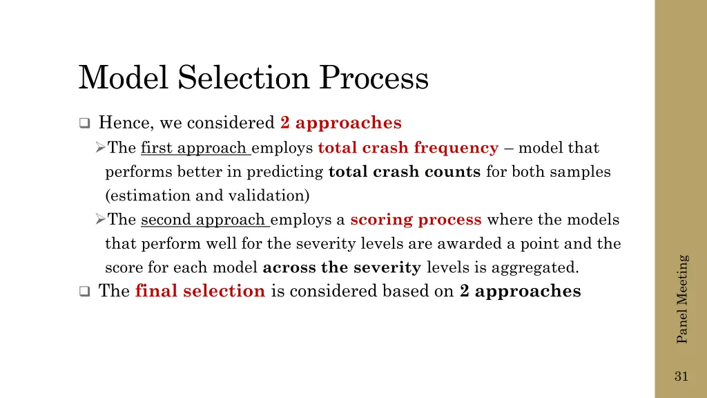 model selection process 1