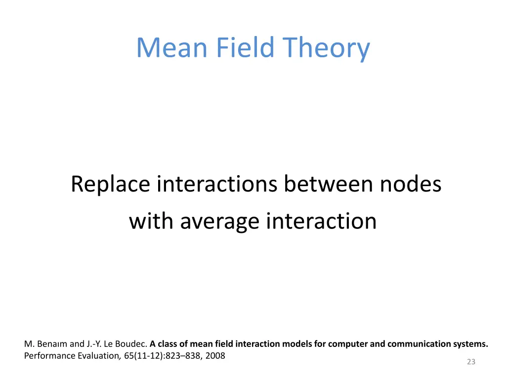 mean field theory