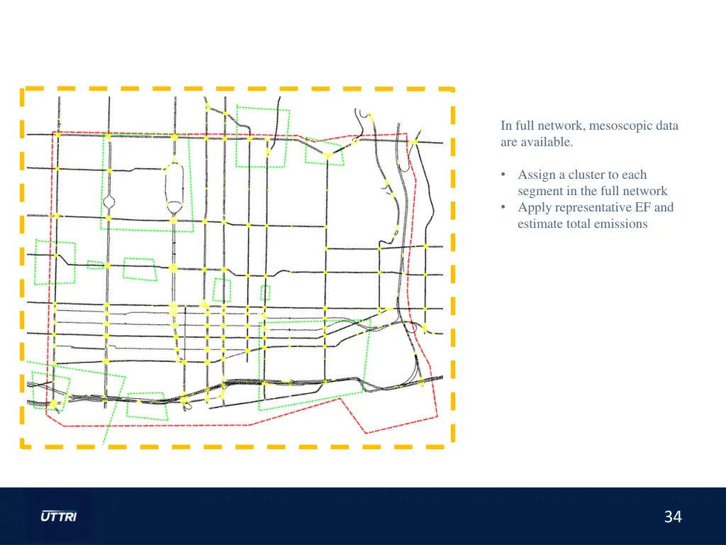 in full network mesoscopic data are available