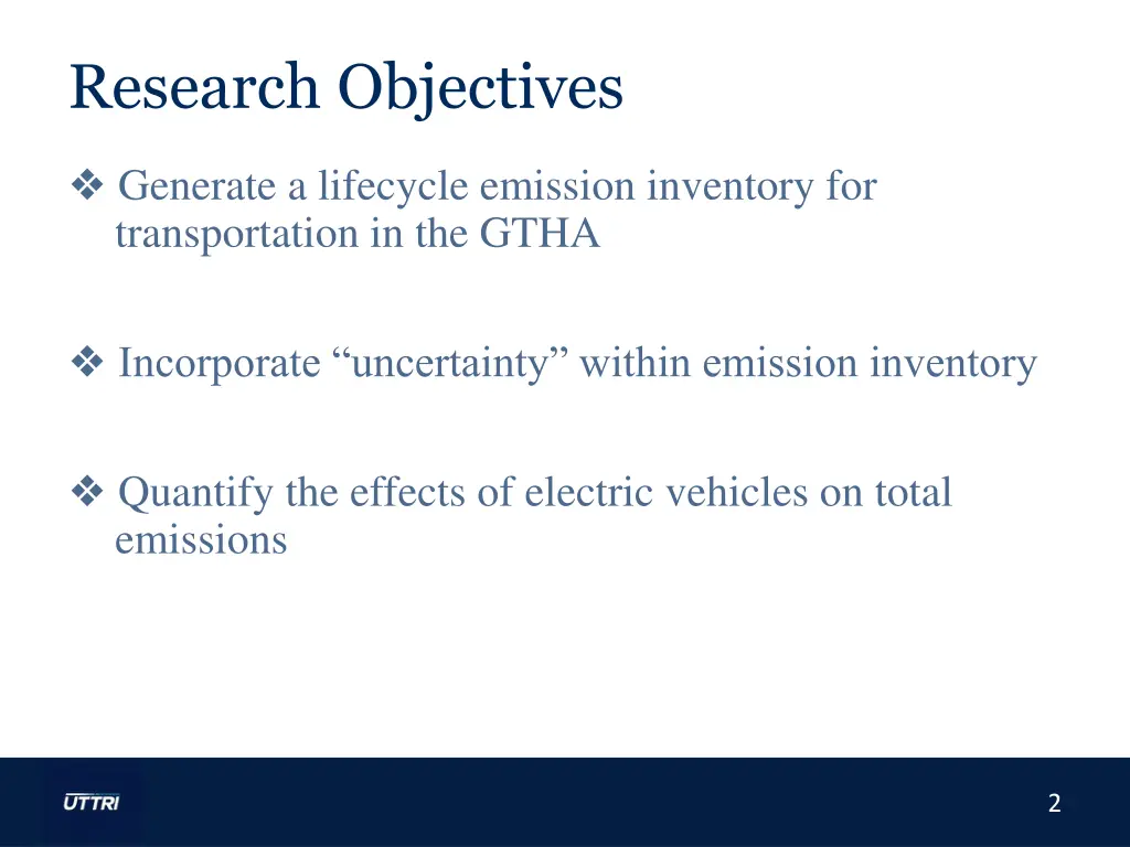 research objectives