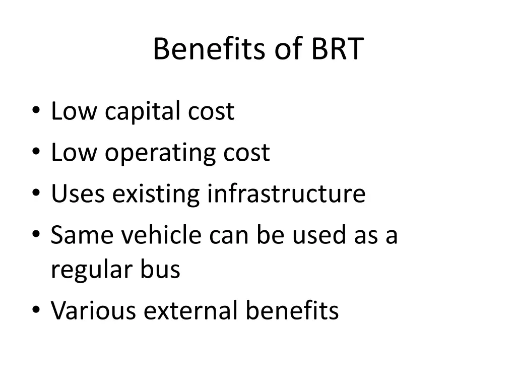 benefits of brt