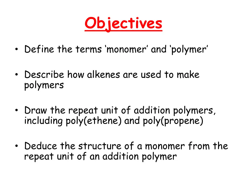 objectives 1