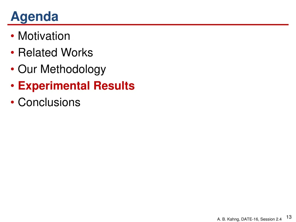 agenda motivation related works our methodology 3