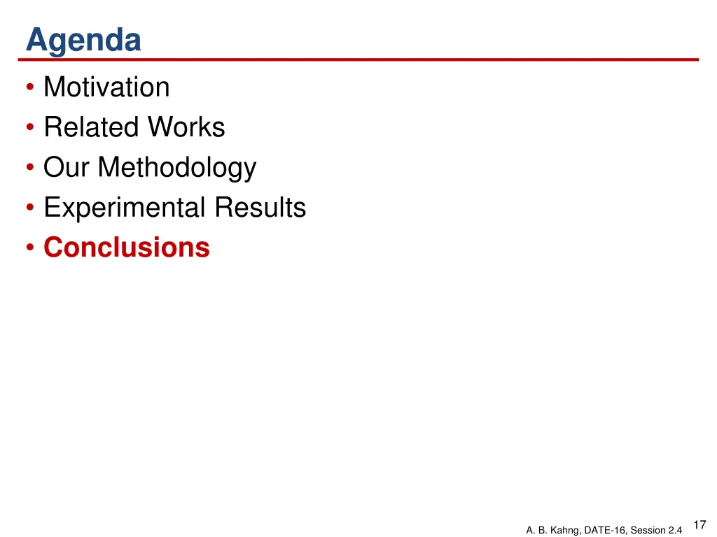 agenda motivation related works our methodology 4