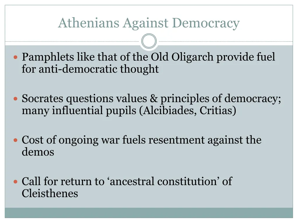 athenians against democracy