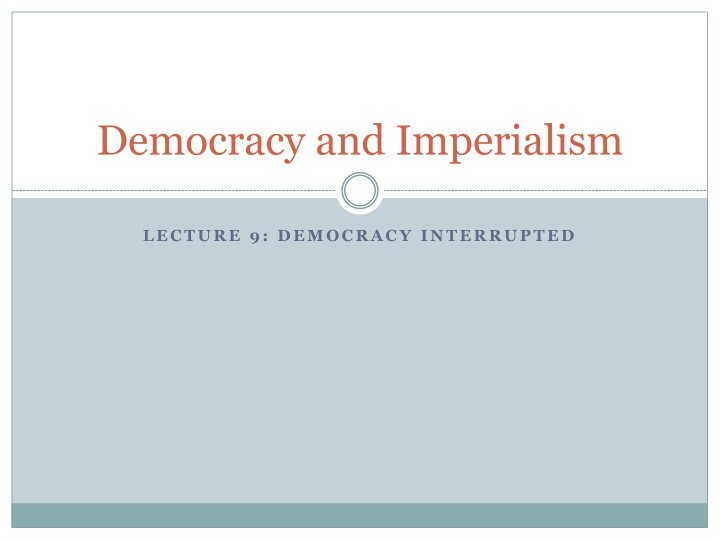 democracy and imperialism