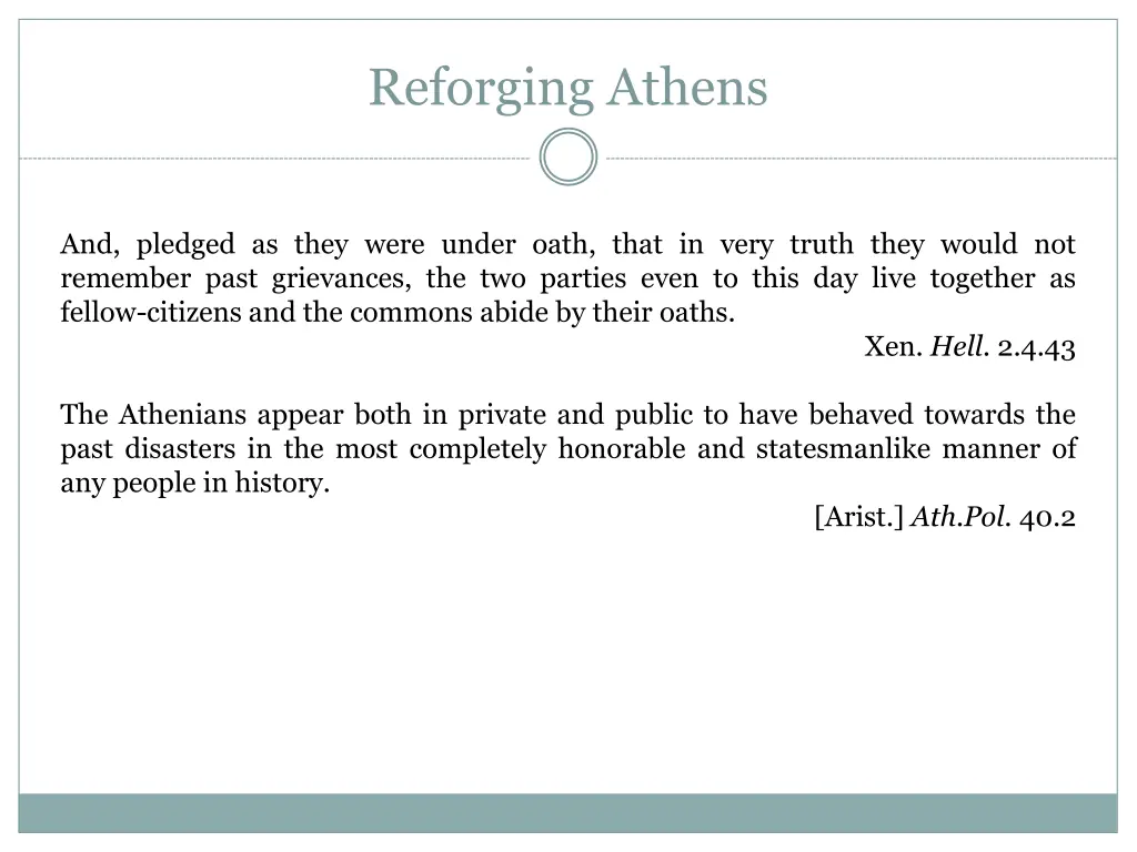 reforging athens