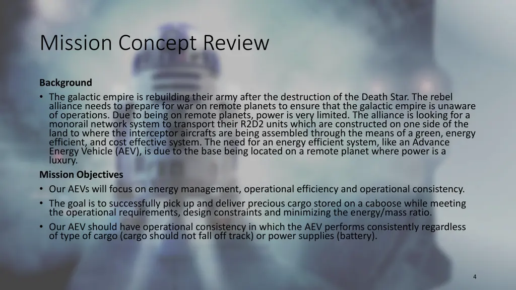 mission concept review