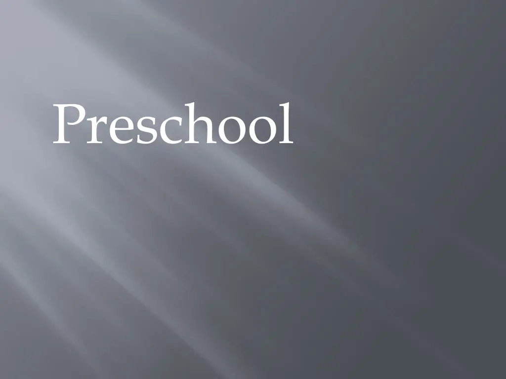 preschool