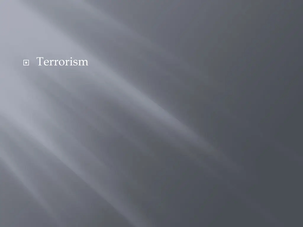 terrorism