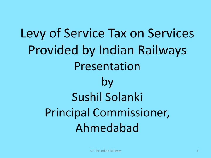 levy of service tax on services provided