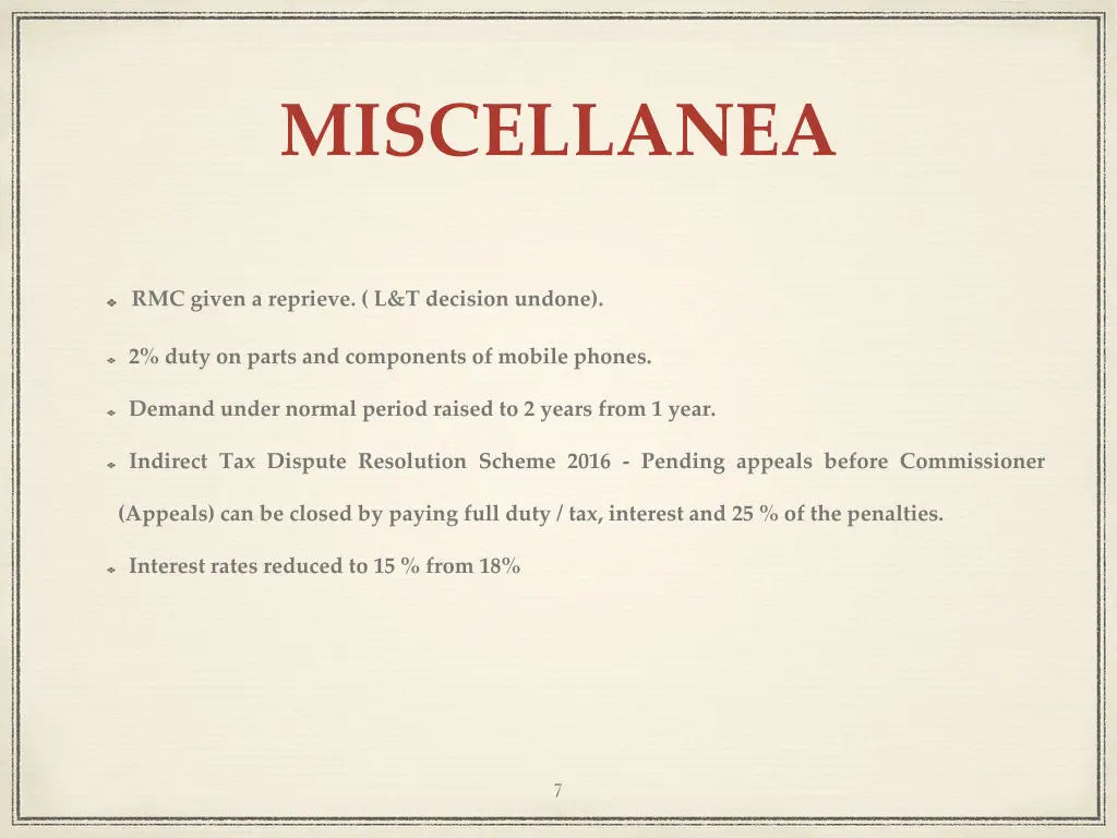 miscellanea 1