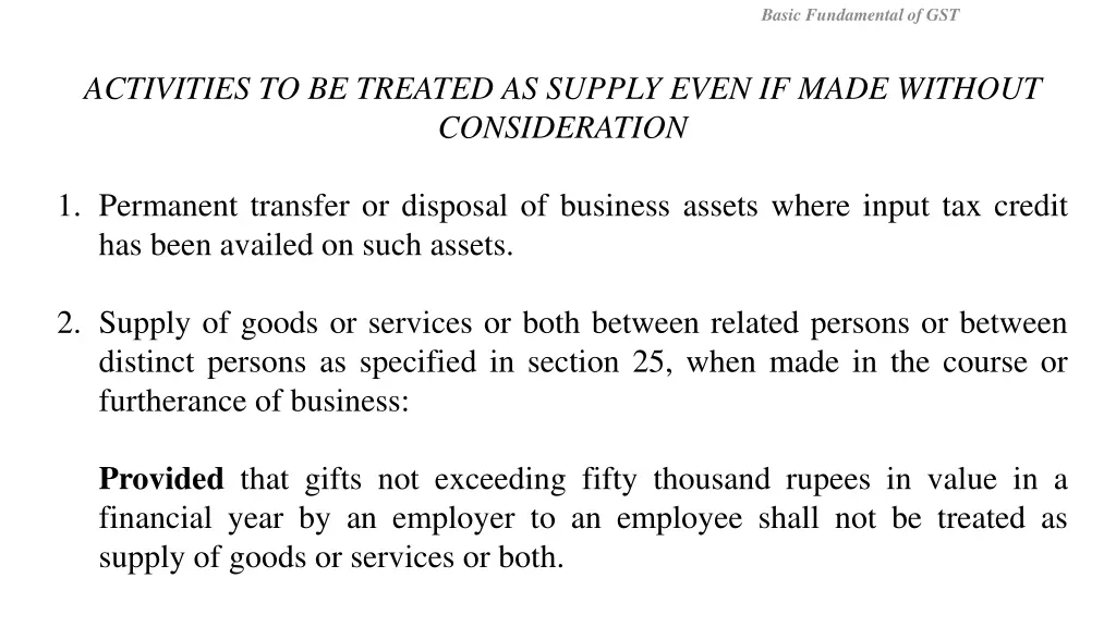 basic fundamental of gst 2