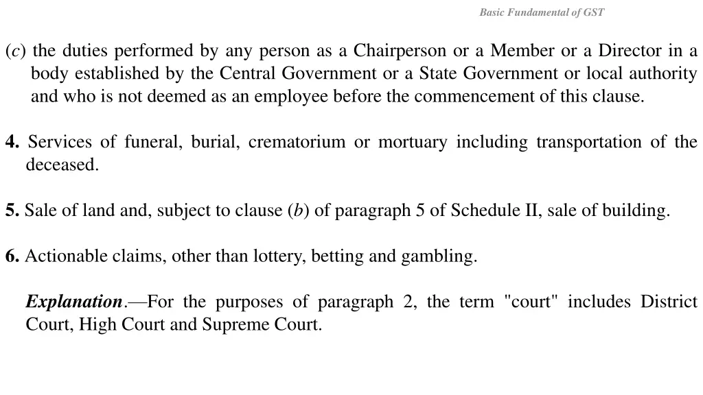 basic fundamental of gst 6