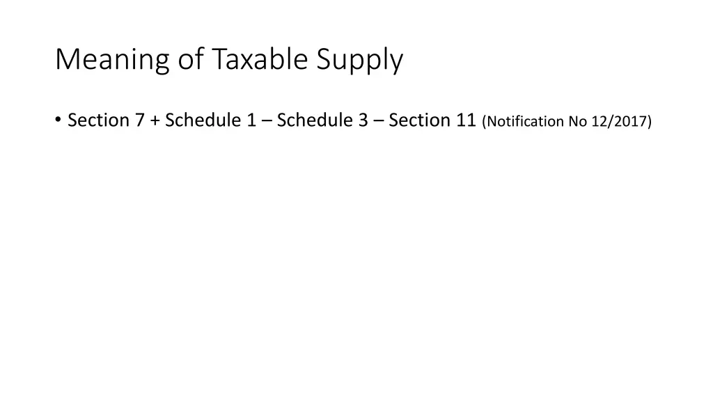 meaning of taxable supply