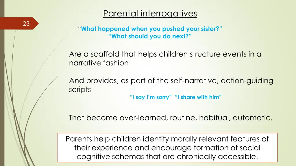 parental interrogatives