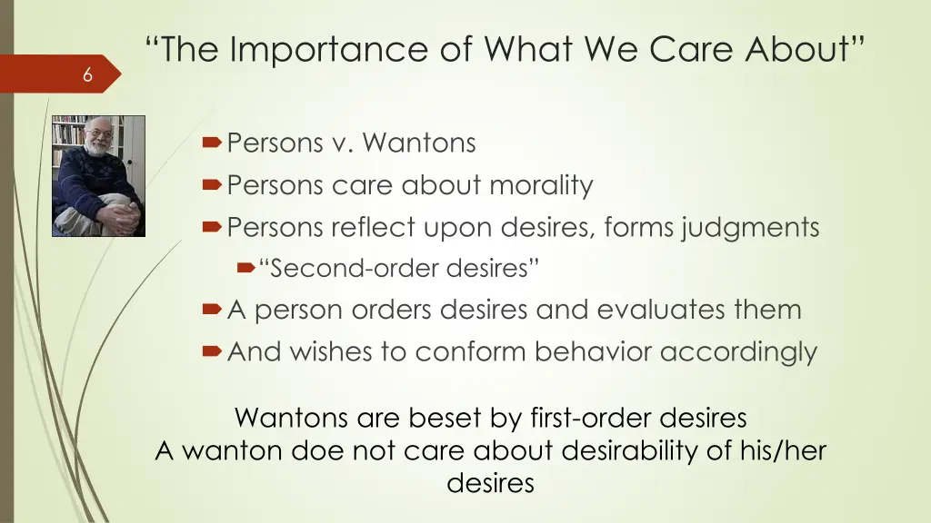 the importance of what we care about