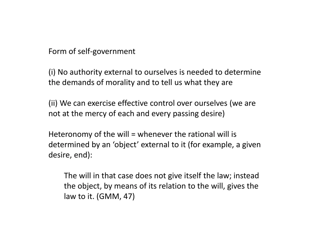 form of self government