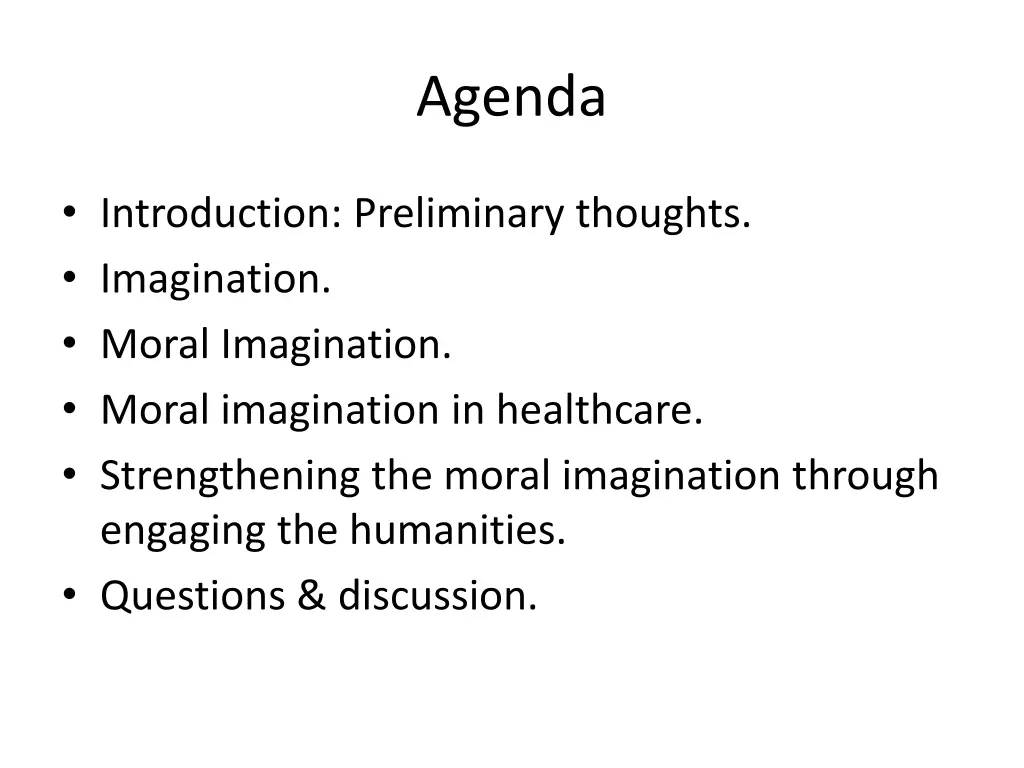 agenda