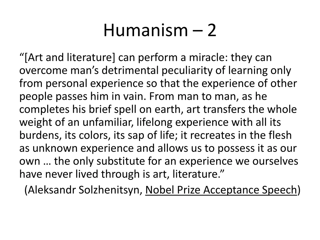 humanism 2