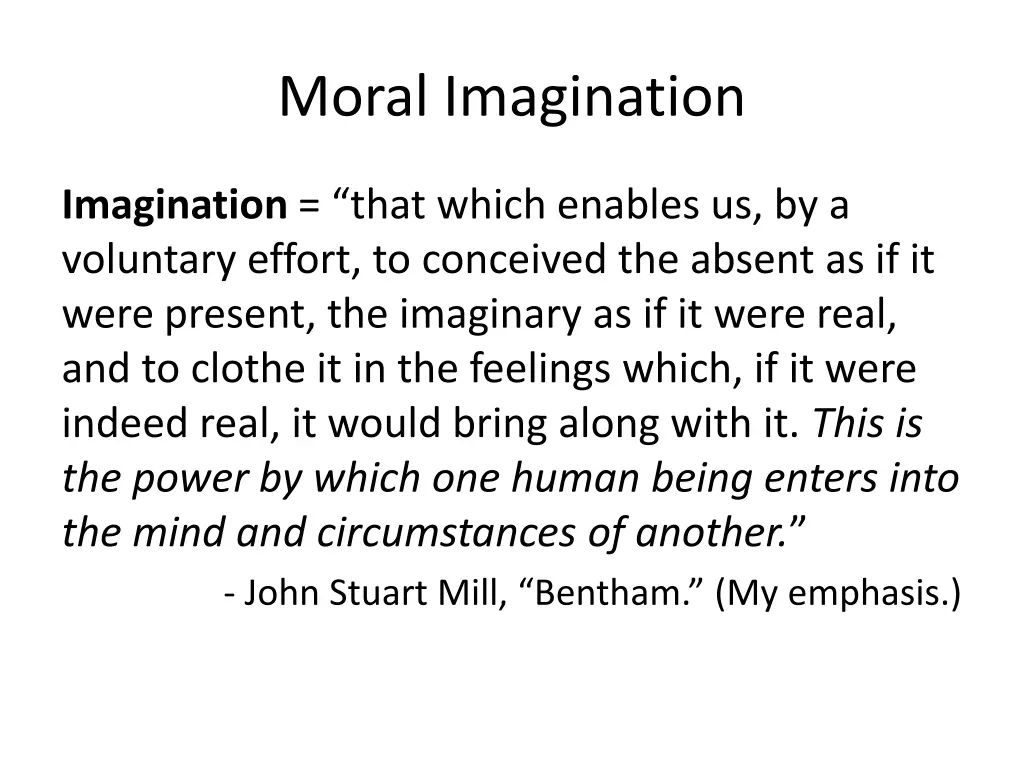 moral imagination