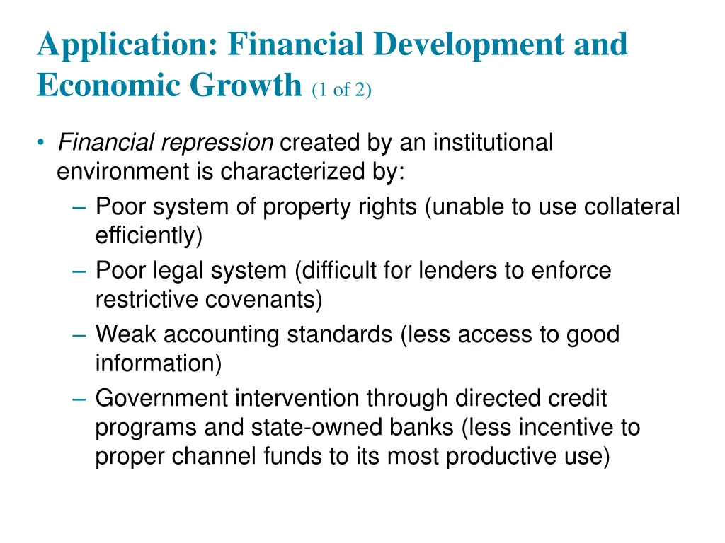 application financial development and economic