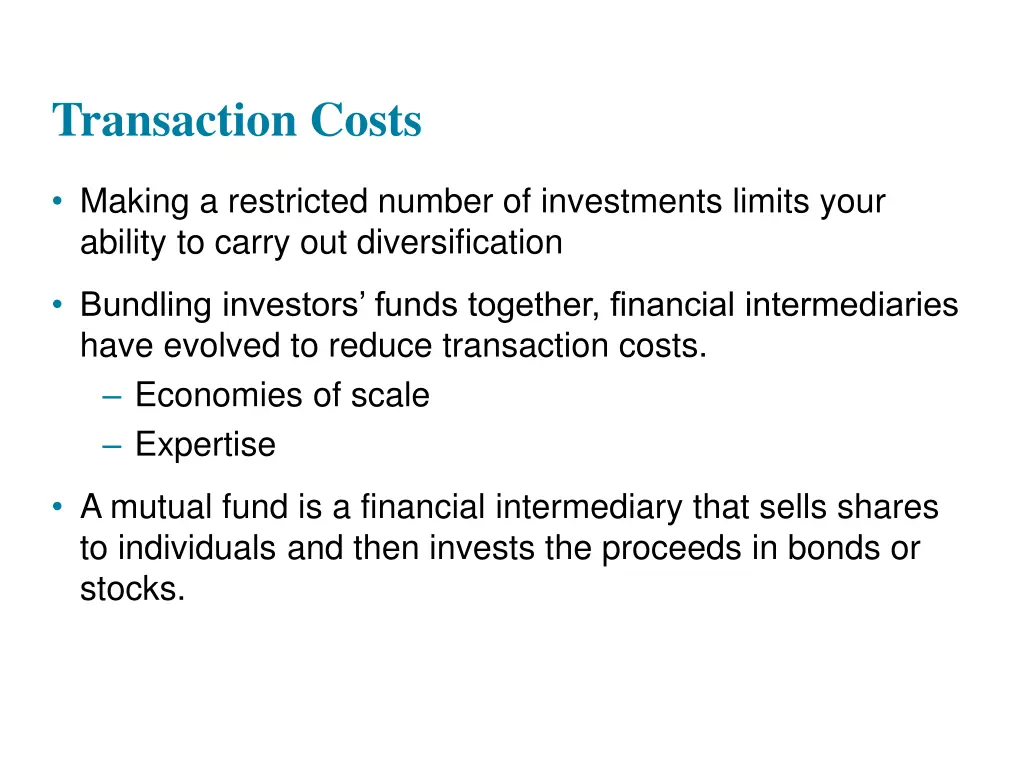 transaction costs