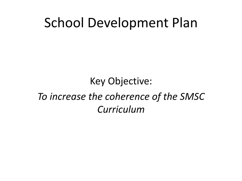 school development plan