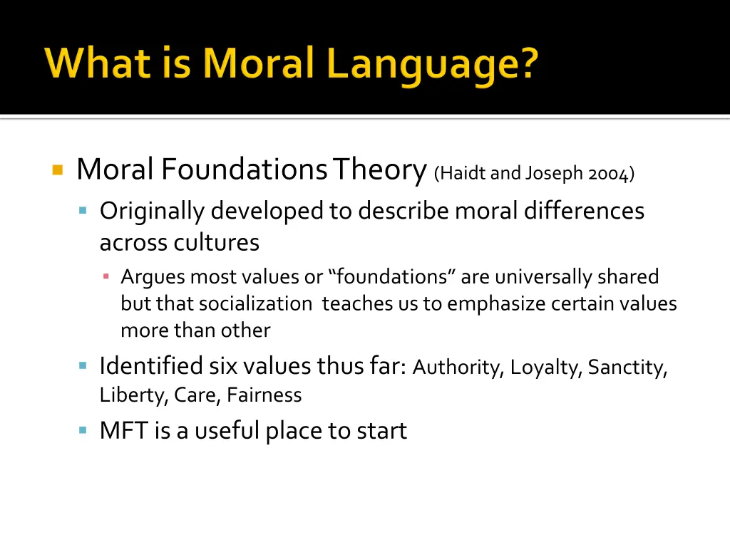 moral foundations theory haidt and joseph 2004