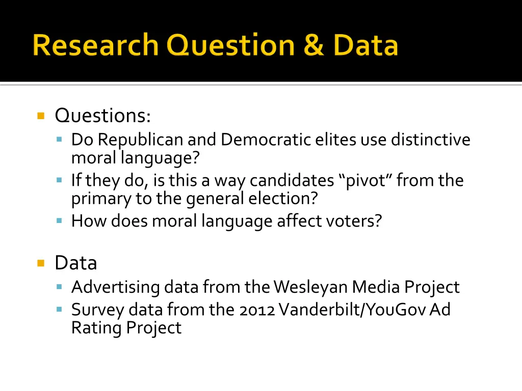 questions do republican and democratic elites