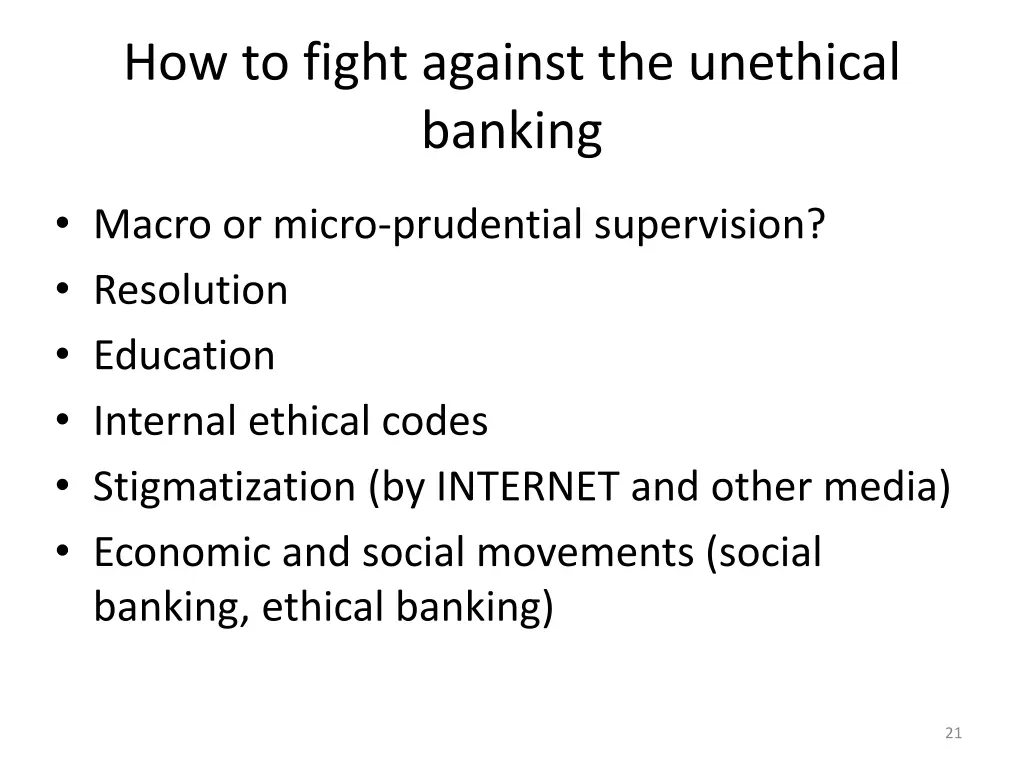 how to fight against the unethical banking