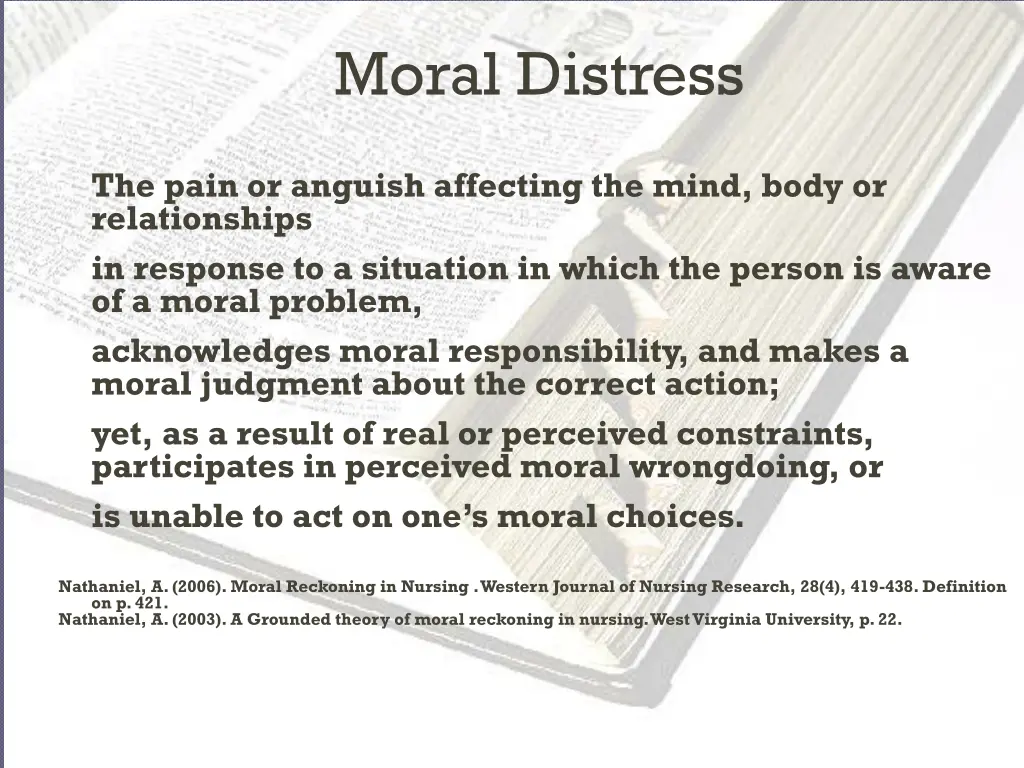 moral distress