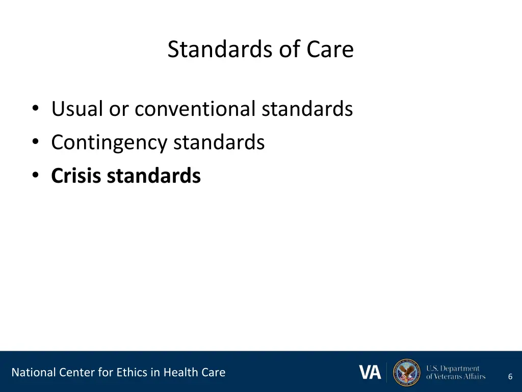 standards of care 2