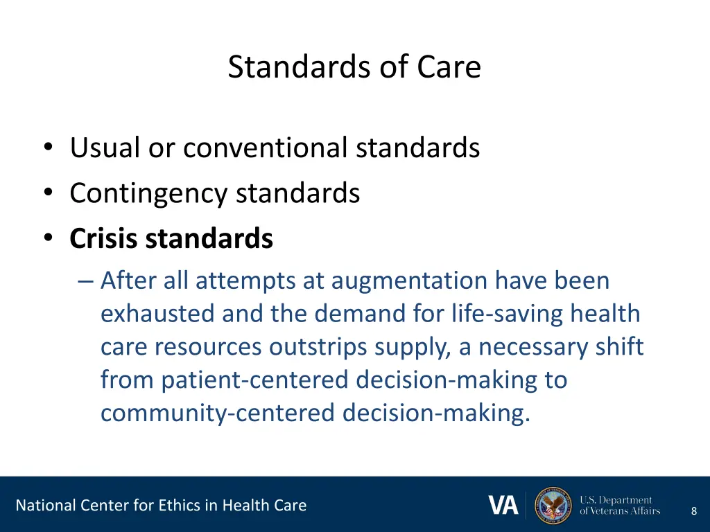 standards of care 4