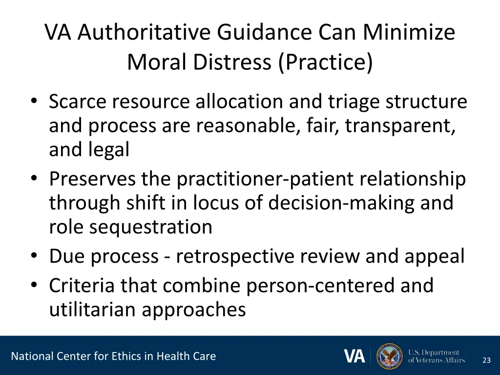 va authoritative guidance can minimize moral 1