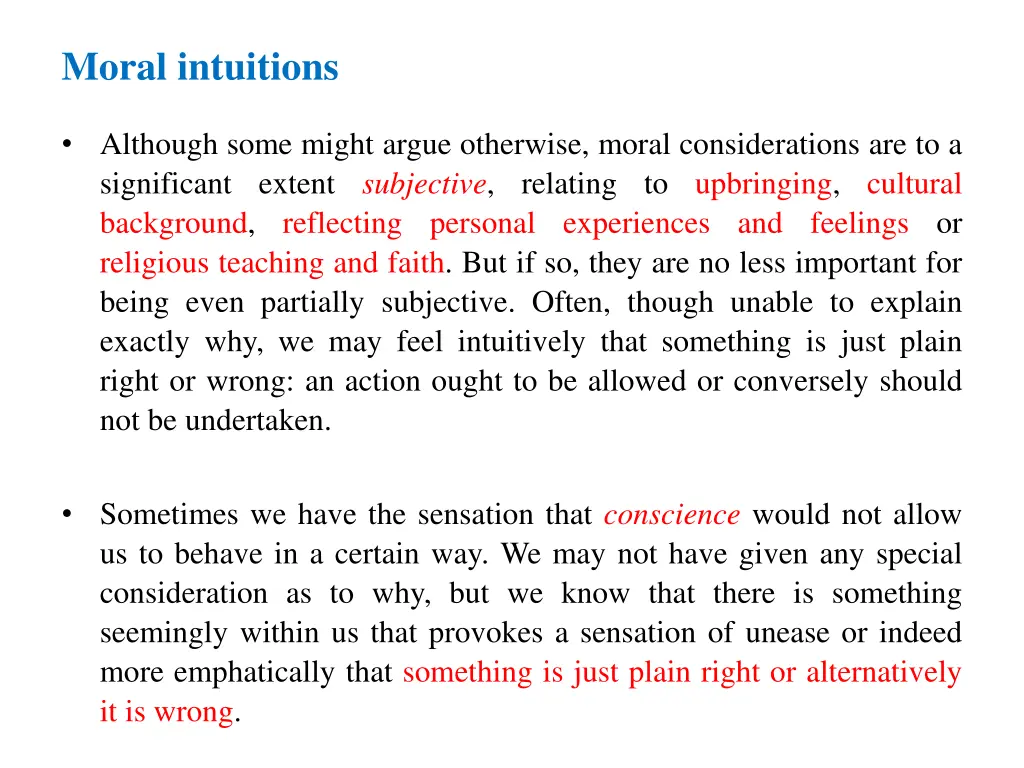 moral intuitions