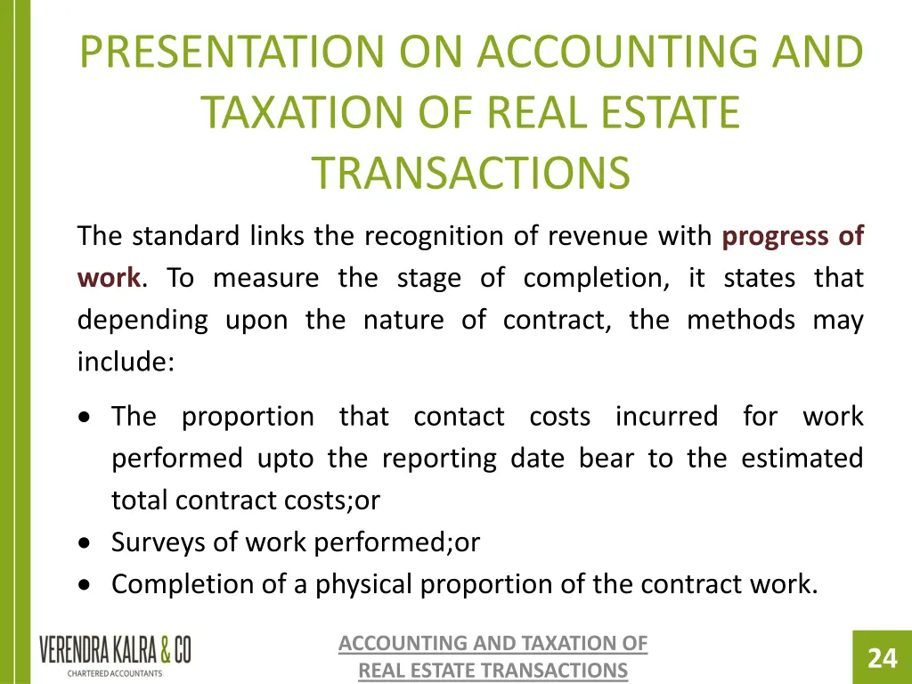 presentation on accounting and taxation of real 22