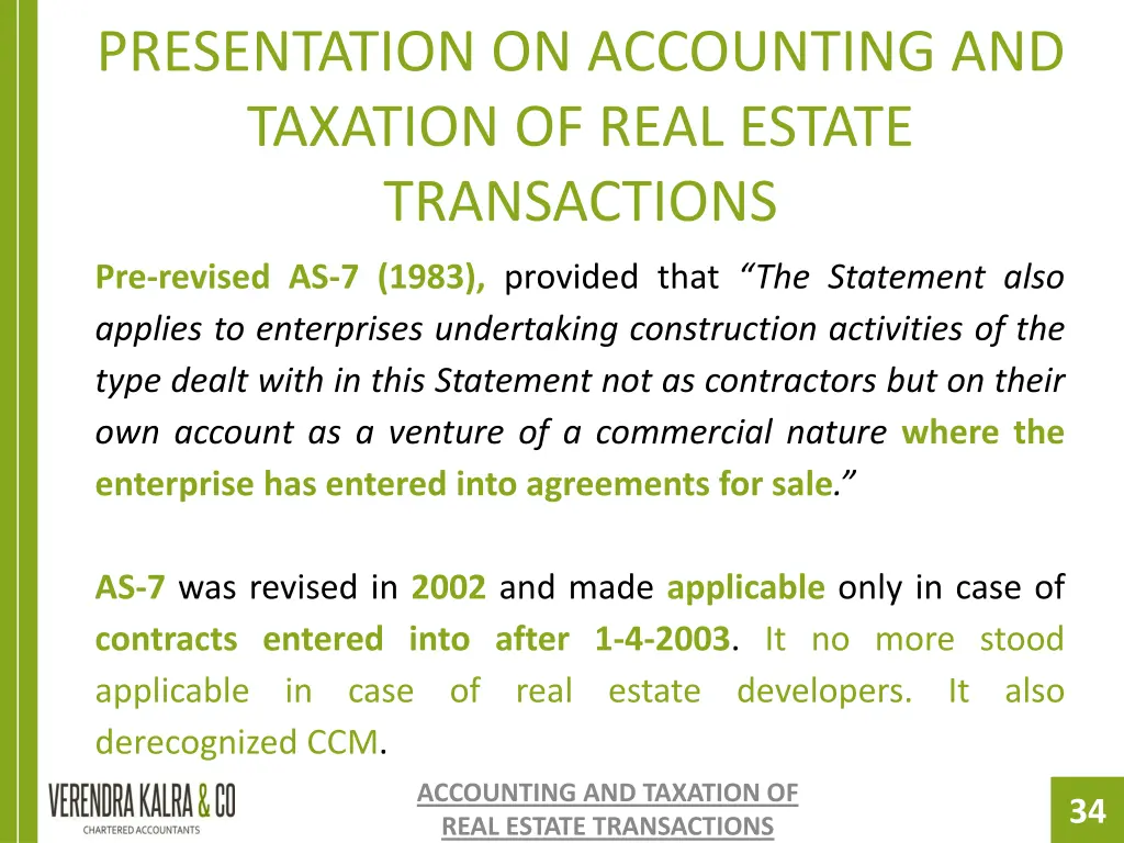 presentation on accounting and taxation of real 32