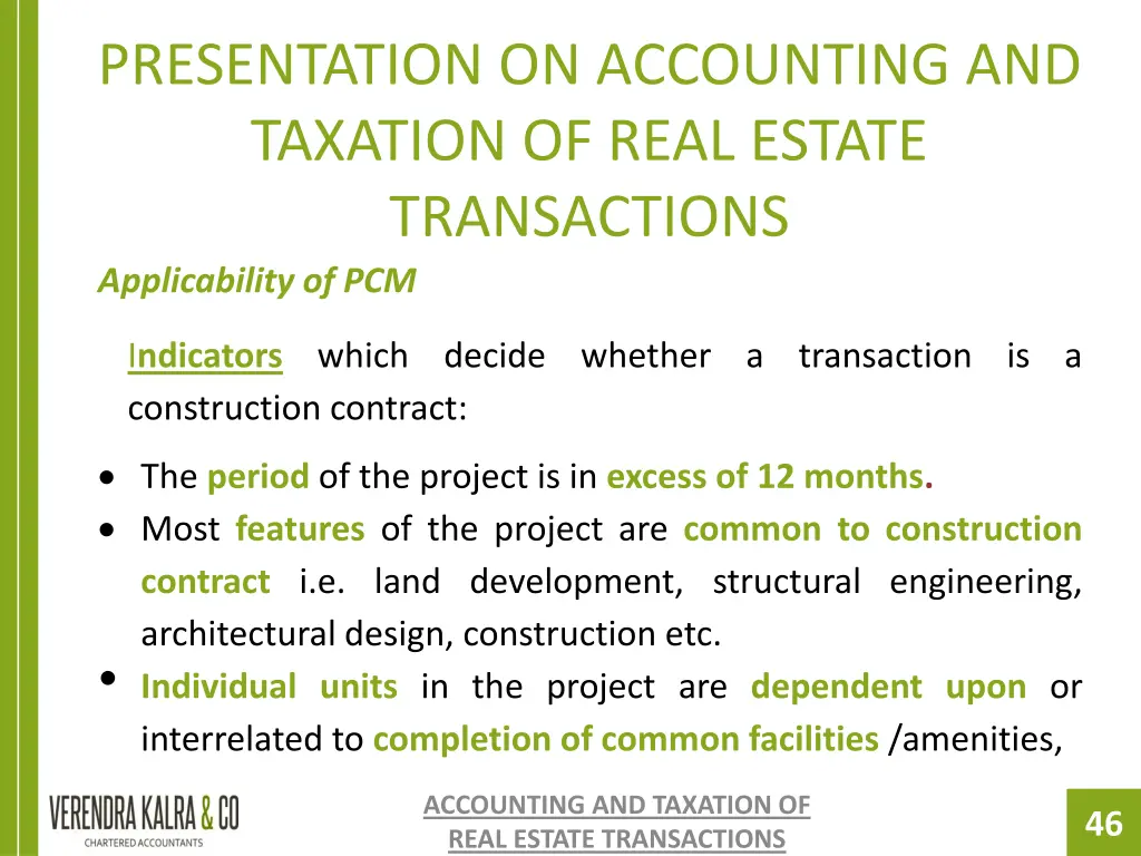 presentation on accounting and taxation of real 44