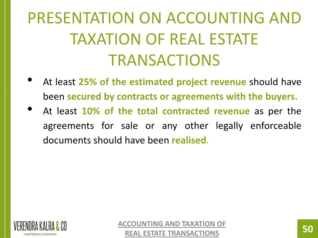 presentation on accounting and taxation of real 48