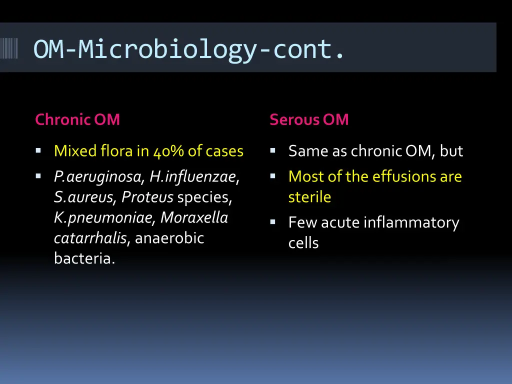 om microbiology cont