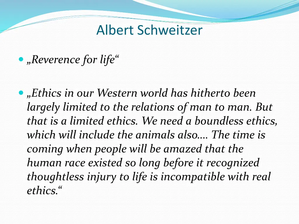 albert schweitzer